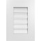 Ekena Millwork Vertical Surface Mount PVC Gable Vent: Functional, w/ 3-1/2"W x 1"P Standard Frame, 14"W x 20"H GVPVE14X2001SF - alternate 1